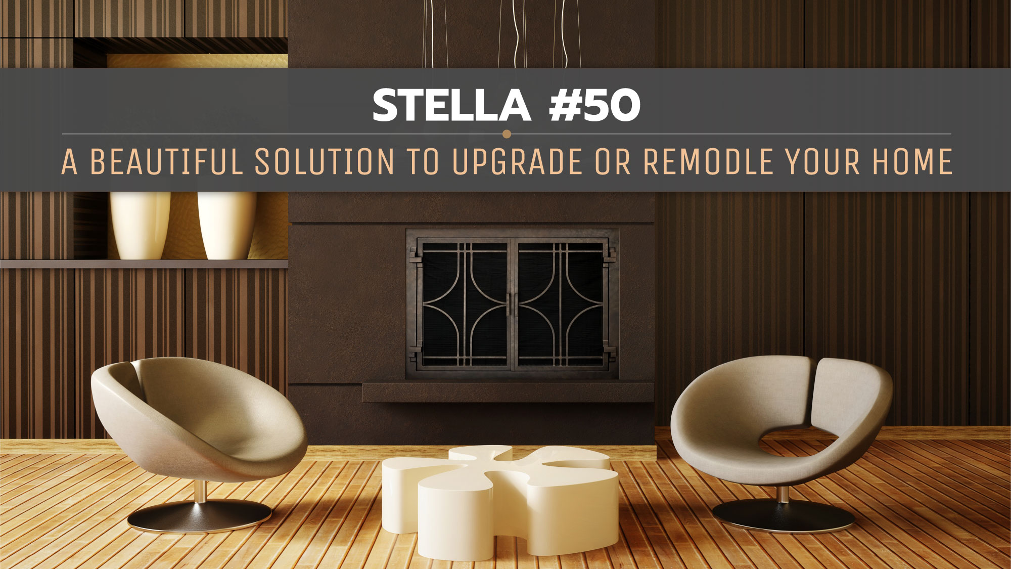 Stella Iron Fireplace Door Style 50