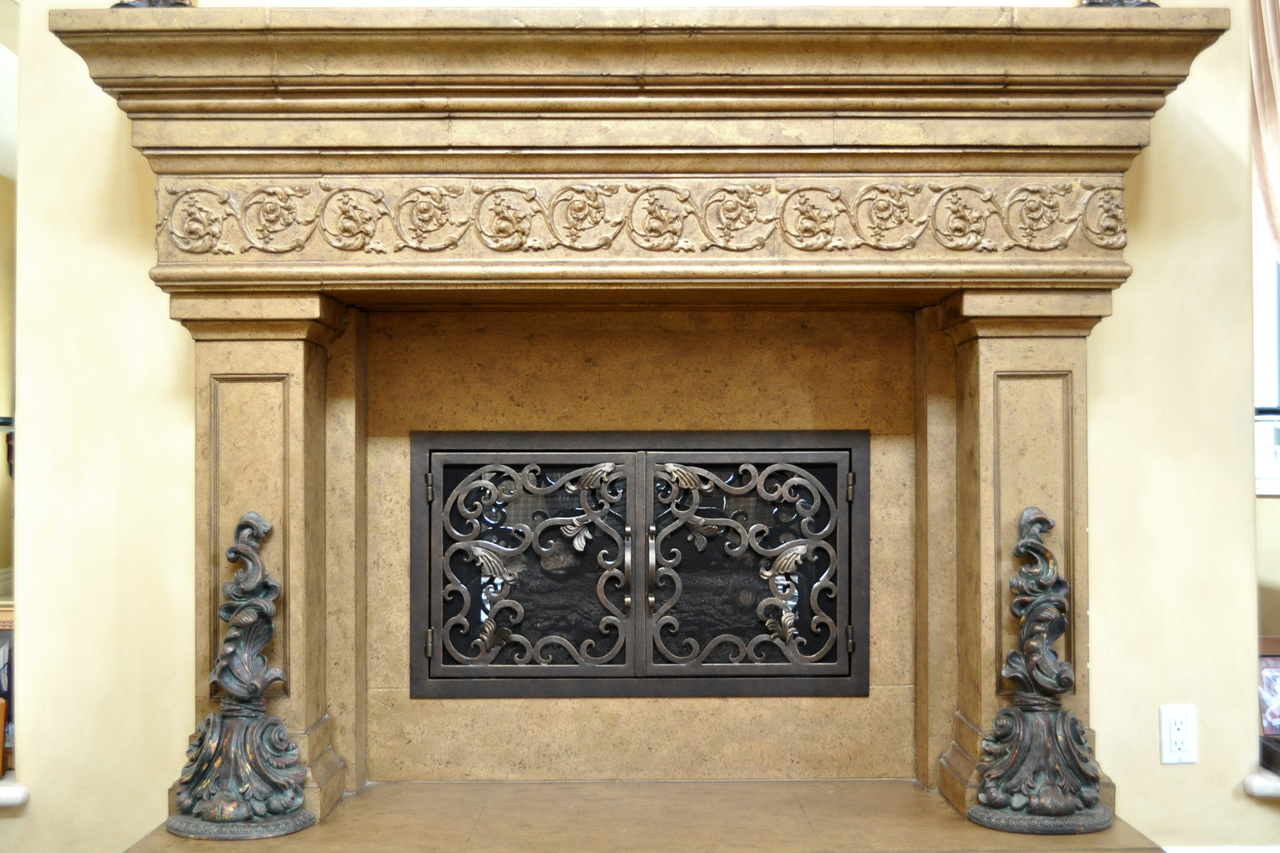 Athens Fireplace Door